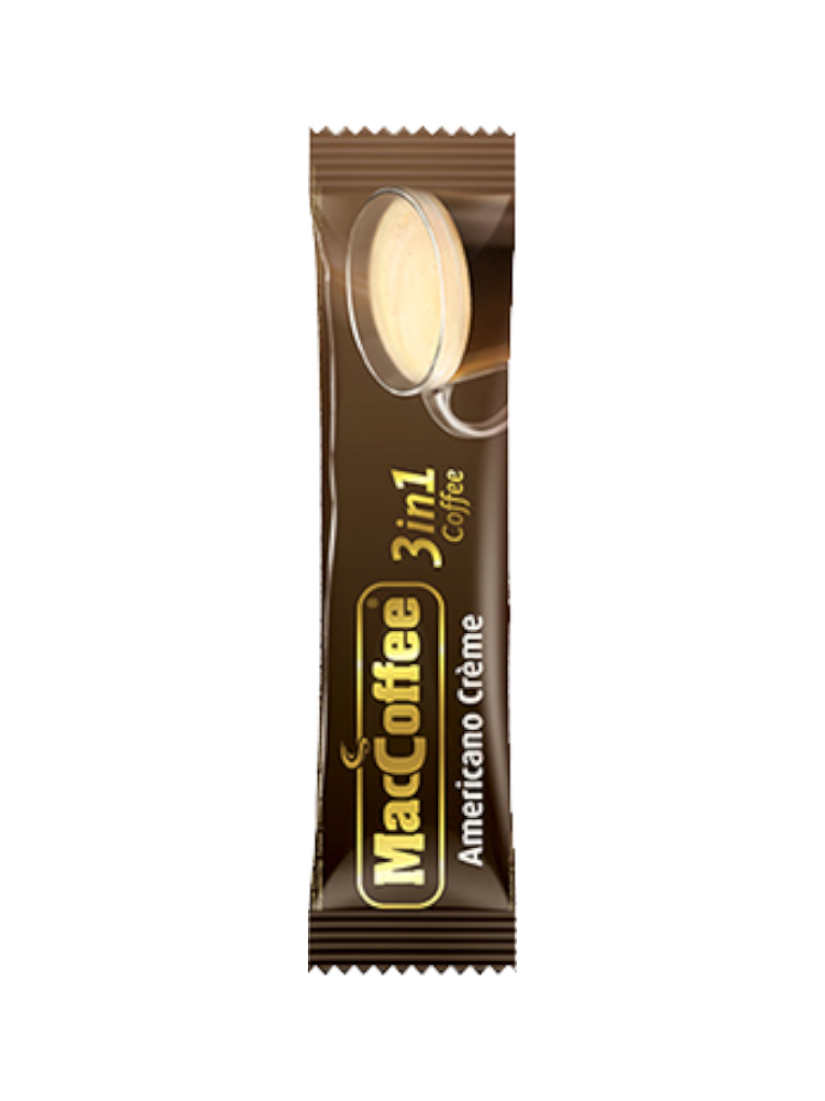 КОФЕ MACCOFFEE 3В1 18Г AMERICANO CREME